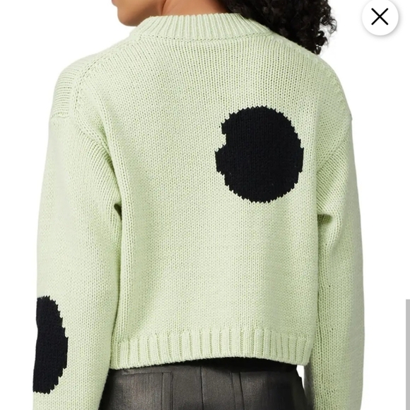 TIBI POLKA DOT INTARSIA SWEATER - Picture 2 of 4